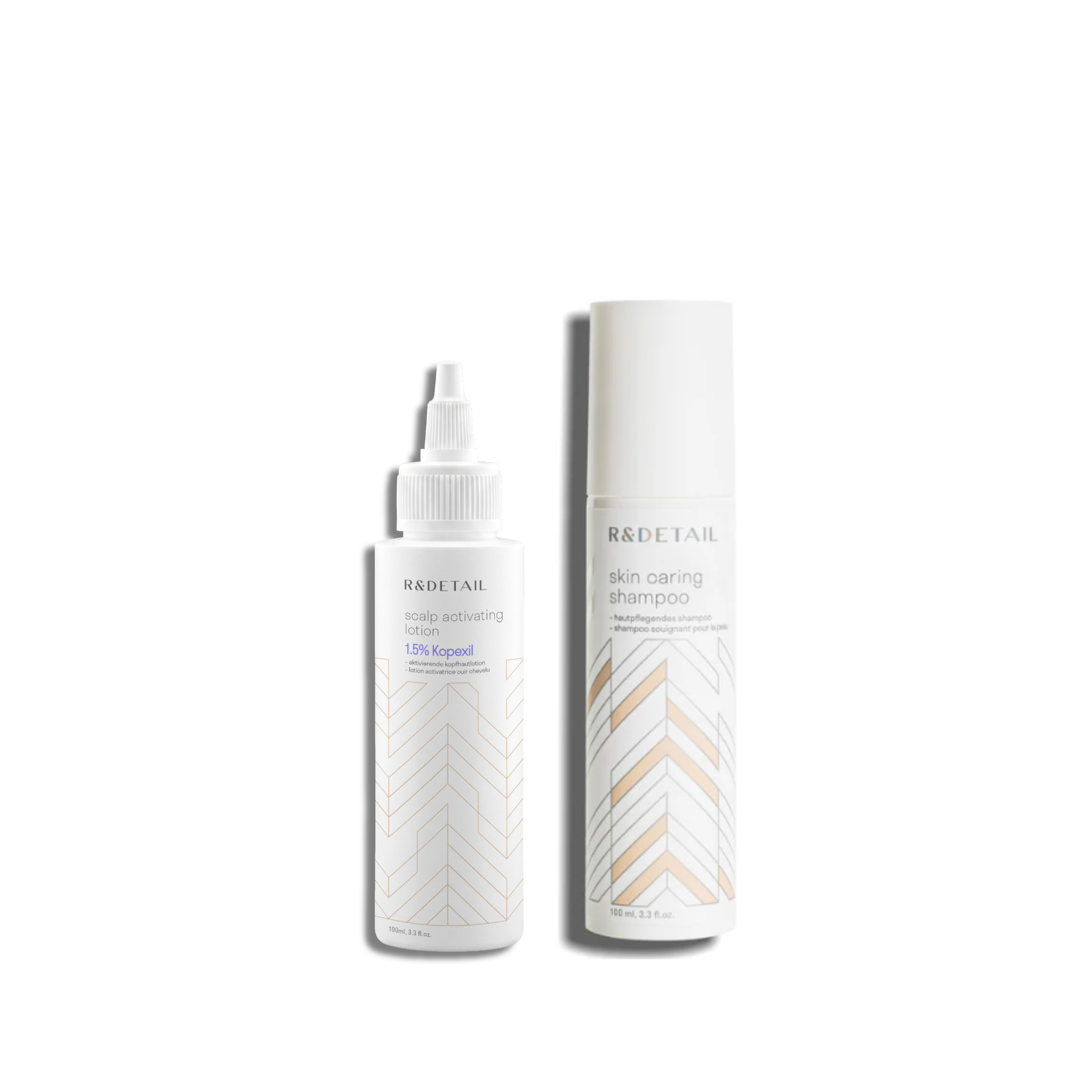 R&DETAIL® Scalp Activation 3-Month Set: Activating Lotion 100ml & Shampoo 100ml
