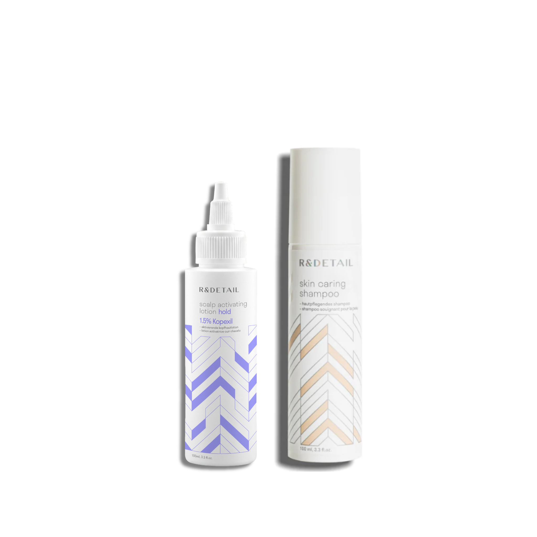 R&DETAIL® Scalp Activation Hold 3-Month Set: Activating Lotion Hold 100ml & Shampoo 100ml